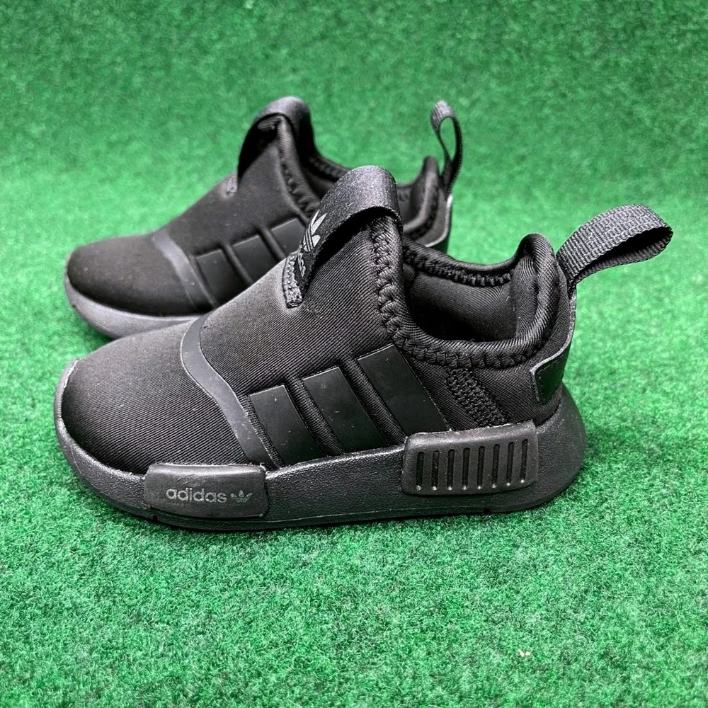 Adidas NMD 360 I Triple Black Slip On Sneakers Toddler Size 5K GX3314